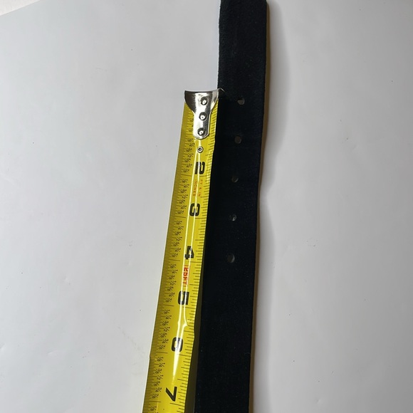 Kenneth Cole New York Belt Black Suede Leather Belt - Picture 10 of 11